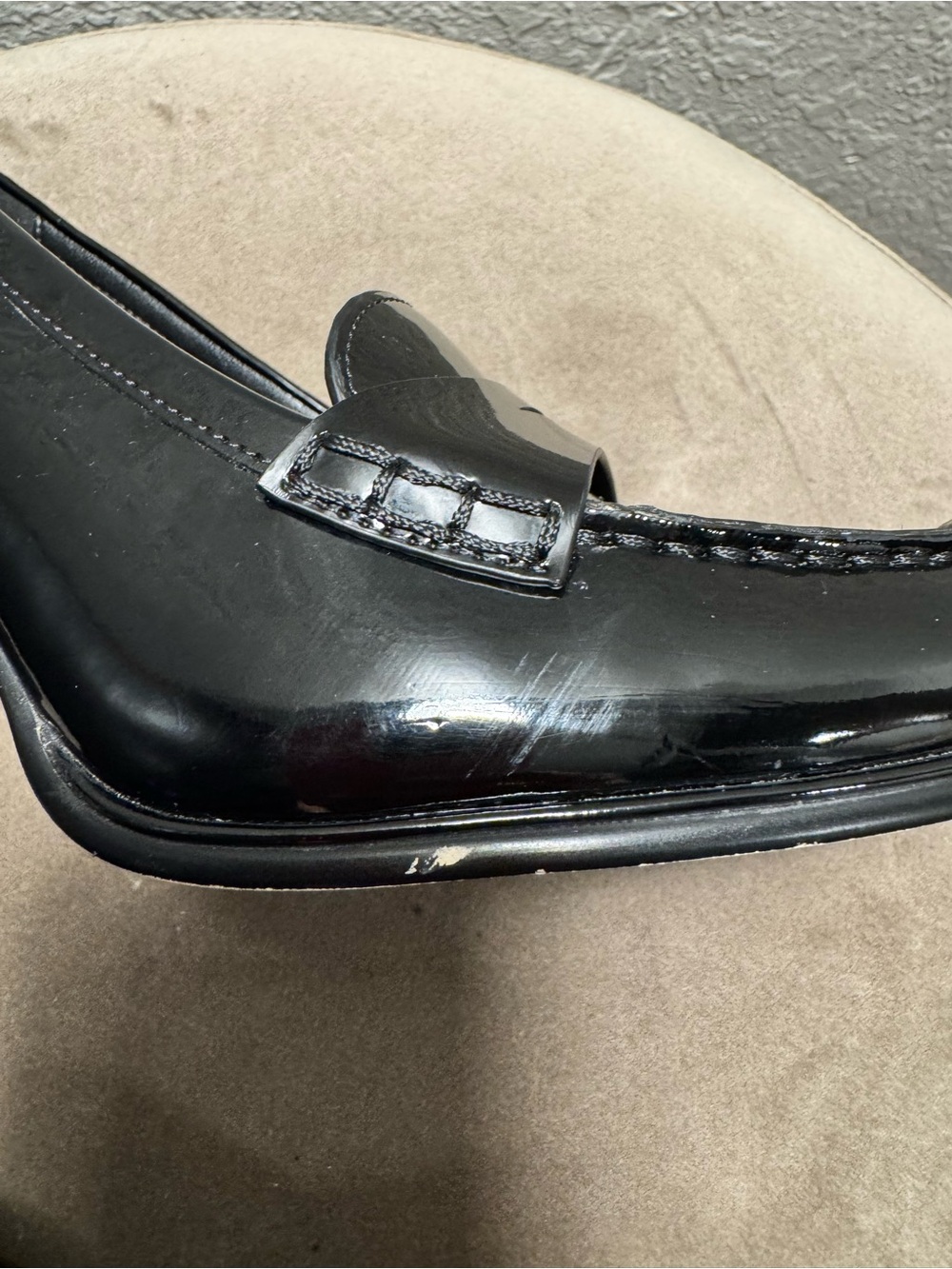 MICHAEL Michael Kors Women's Black Patent Loafers - Picture 8 of 13